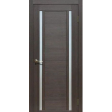 Дверь межкомнатная Сибирь Профиль Ла Стелла 203 Дуб мокко, стекло белое матовое